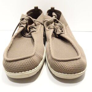 ITAZERO Shoes Loafers Slip-ons Mens 14 Khaki A21M102 Knit Brown